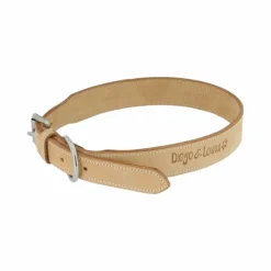 Diego & Louna - Collier cuir naturel Beige Online