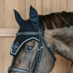 Dyon - Bonnet pour chevaux Diamond anti-bruit Noir Outlet