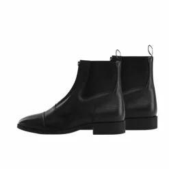 Dyon - Boots d'équitation en cuir avec fermeture éclair Noir Hot