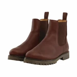 Hot Dyon - Boots d'équitation en cuir Chelsea Marron