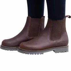 Hot Dyon - Boots d'équitation en cuir Chelsea Marron