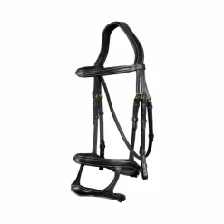 Clearance Dyon - Bridon double muserolle D Collection Noir