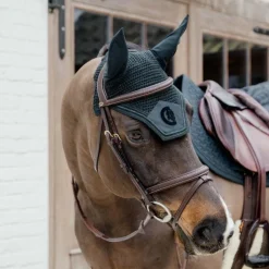 Outlet Dyon - Bridon muserolle combinée Tressé Havane