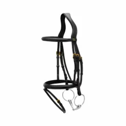 Hot Dyon - Bridon muserolle combinée Dy'on Collection Noir