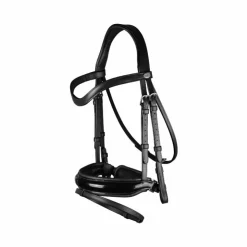 Sale Dyon - Bridon muserolle combinée large vernie Working By Noir