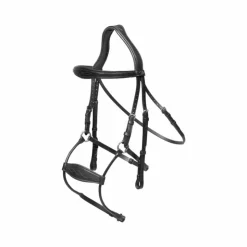 Dyon - Bridon muserolle hybride New English Collection Noir Clearance