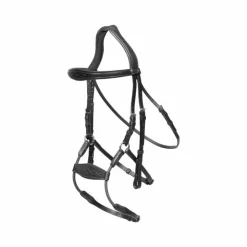 Outlet Dyon - Bridon muserolle hybride élastique New English Collection Noir