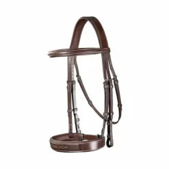 Best Dyon - Bridon muserolle large Hunter US Collection Havane