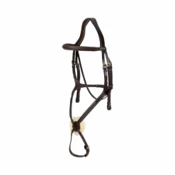 Discount Dyon - Bridon muserolle tressée en forme de 8 Havane