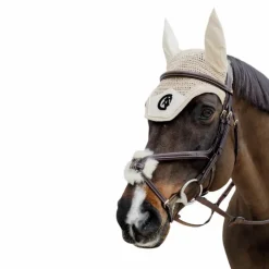 Discount Dyon - Bridon muserolle tressée en forme de 8 Havane