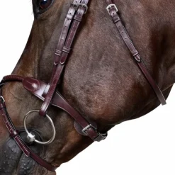 Dyon - Bridon tressé avec noseband amovible New English Collection Marron Online