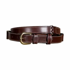 Hot Dyon - Ceinture en cuir plat Marron
