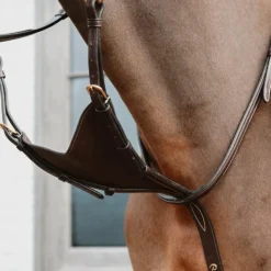 Outlet Dyon - Martingale pleine en cuir souple Collection Marron