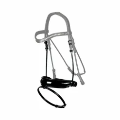 Dyon - Muserolle combinée large Pull-back vernie New English Collection Noir New