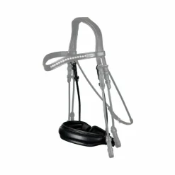 Online Dyon - Muserolle large fermeture pull-back matt Rond Leather Collection Noir