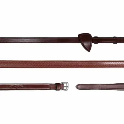 Dyon - Rênes caoutchouc 1/2 New English Collection brun Marron Sale