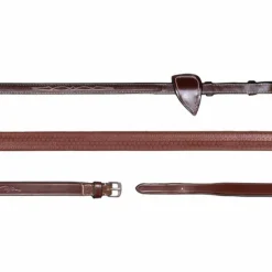 Discount Dyon - Rênes caoutchouc 5/8 US Collection brun Marron