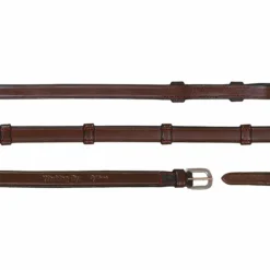 New Dyon - Rênes de bride tout cuir avec 7 arrêtoirs 5/8 Working by brun Marron