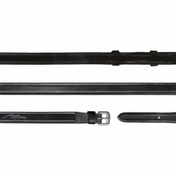 Best Dyon - Rênes de bride tout cuir 1/2 New English Collection Noir