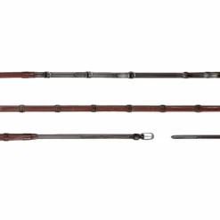 Discount Dyon - Rênes Howlett 3 D Caoutchouc 1/2 avec 7 arrêtoirs Working by brun Marron