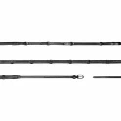 Dyon - Rênes Howlett 3 D Caoutchouc 1/2 avec 7 arrêtoirs Working by Noir Best