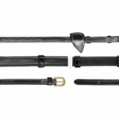 Online Dyon - Rênes Hunter 5/8 avec 7 arrêtoirs D Collection Noir