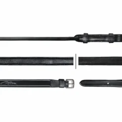 Dyon - Rênes hunter 5/8 Rond Leather Collection Noir Clearance