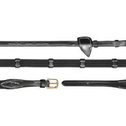 Dyon - Rênes tissu 5/8 avec 9 arrêtoirs D Collection Noir Online