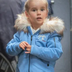 Best Eden by Pénélope - Bombers à capuche enfant Lyon bleu artic