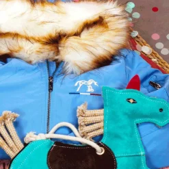 Best Eden by Pénélope - Bombers à capuche enfant Lyon bleu artic