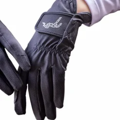 Outlet Eden by Pénélope - Gants Prisma Strass enfant Marine