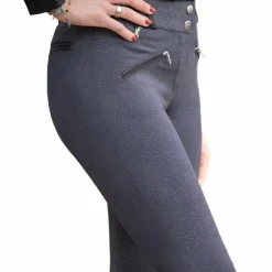 Eden by Pénélope - Pantalon d'équitation enfant Romy chiné Gris Clearance