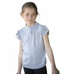 Outlet Eden by Pénélope - Polo manches courtes enfant Julieta Gris