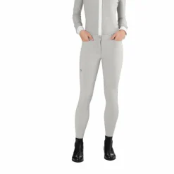 Hot Ego7 - Pantalon d'équitation femme Jumping EJ ice gray Gris