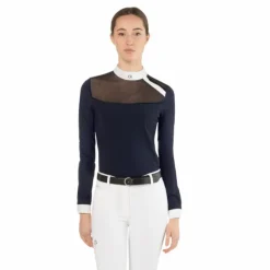 Sale Ego7 - Polo de concours manches longues femme Nina Marine