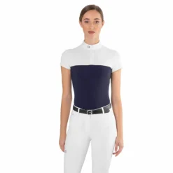 Ego7 - Polo de concours manches courtes femme Mesh Marine Hot