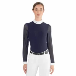 Ego7 - Polo de concours manches longues femme Rita Marine Sale
