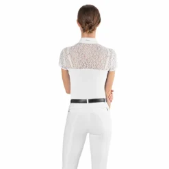Ego7 - Polo de concours manches courtes femme Florentine Blanc