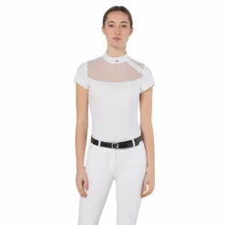 New Ego7 - Polo de concours manches courtes femme Nina Blanc