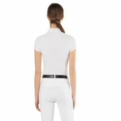 New Ego7 - Polo de concours manches courtes femme Nina Blanc