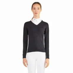 Sale Ego7 - Pull manches longues femme V-Neck Marine