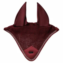 Discount Equestrian Stockholm - Bonnet pour chevaux Modern Crystal Bordeaux
