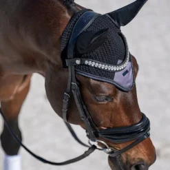 Equestrian Stockholm - Bonnet pour chevaux Modern Dark Violet Hot