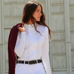 New Equestrian Stockholm -  Chemise manches longues blanc light breeze