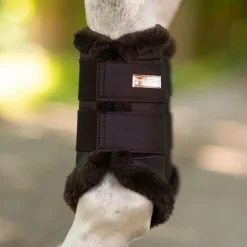 Equestrian Stockholm - Guêtres fermées Moonless Night marron/ x2 Violet Clearance