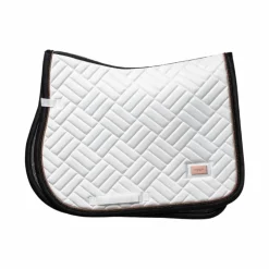 Equestrian Stockholm - Tapis de selle Modern Dark Ocean / marine Blanc Hot