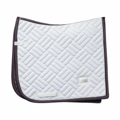 Equestrian Stockholm - Tapis de dressage Modern White Dark Violet Blanc