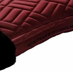 Best Equestrian Stockholm - Tapis de selle Crystal Bordeaux