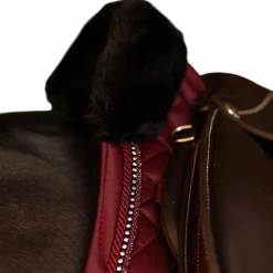 Best Equestrian Stockholm - Tapis de selle Crystal Bordeaux