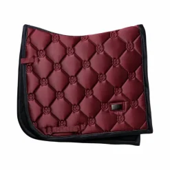 Online Equestrian Stockholm - Tapis de dressage Twill Luxe foncé Rouge